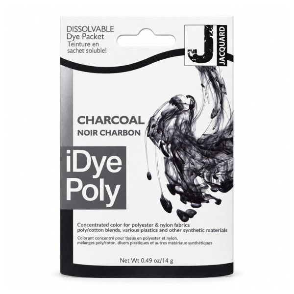Teinture textile en sachet soluble iDye Poly – Noir charbon 454 – 14 g – Jacquard