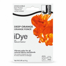 Teinture textile en sachet soluble iDye Natural – Orange foncé 408 – 14 g – Jacquard