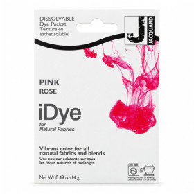 Teinture textile en sachet soluble iDye Natural – Rose 409 – 14 g – Jacquard