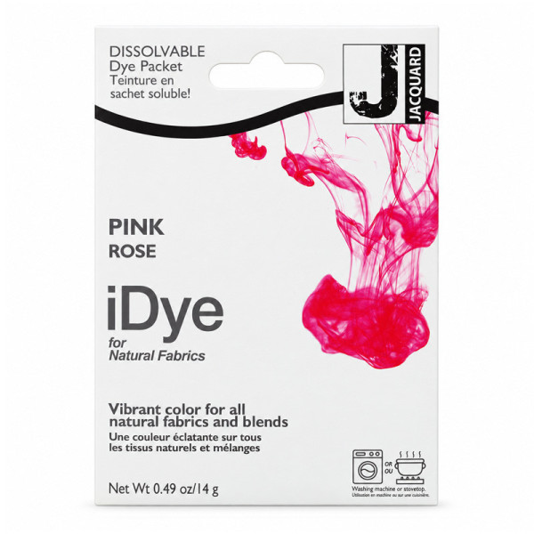 Teinture textile en sachet soluble iDye Natural – Rose 409 – 14 g – Jacquard