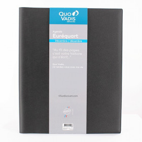 photo-Agenda Semainier 2023 Eurequart - 24 X 30 Cm - Noir - Quo Vadis