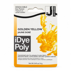 Teinture textile en sachet soluble iDye Poly – Jaune doré 455 – 14 g – Jacquard