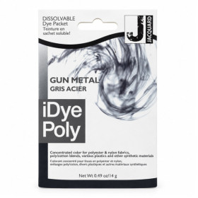 Teinture textile en sachet soluble iDye Poly – Gris acier 461 – 14 g – Jacquard