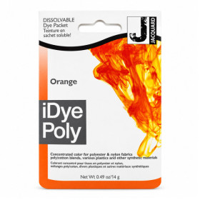 Teinture textile en sachet soluble iDye Poly – Orange 448 – 14 g – Jacquard