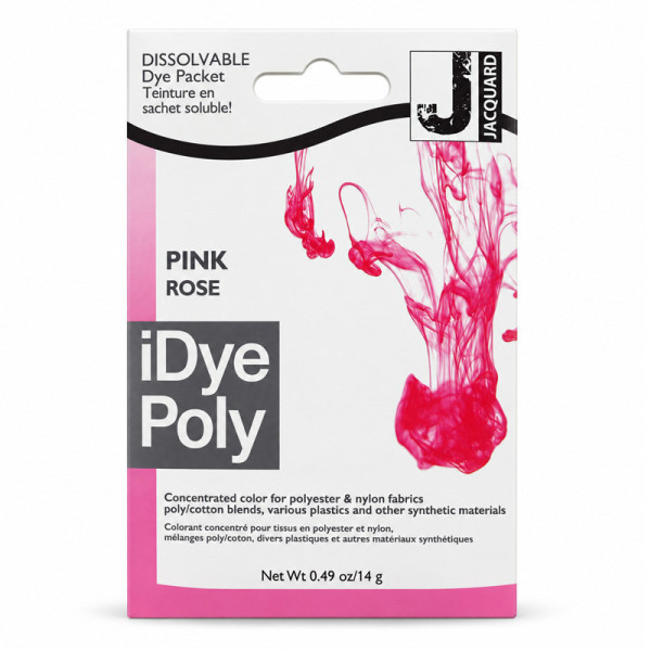 Teinture textile en sachet soluble iDye Poly – Rose 456 – 14 g – Jacquard