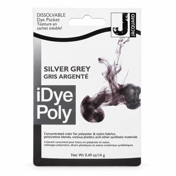 photo-Teinture textile en sachet soluble iDye Poly – Gris argenté 462 – 14 g – Jacquard
