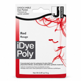 Teinture textile en sachet soluble iDye Poly – Rouge 449 – 14 g – Jacquard