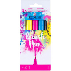 Brush Pens Ecoline couleurs primaires x5 – Royal Talens