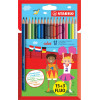 photo-Etui carton de 18 crayons de couleur STABILO color - couleurs assorties dont 3 fluo