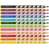 Etui carton de 12 crayons de couleur STABILO EASYcolors - gaucher