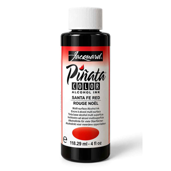 Encre à alcool Piñata Jacquard – Rouge Noël Santa Fe Red n°007 – 118 ml