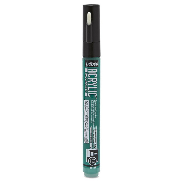 ACRYLIC MARKER POINTE FINE 1,2 MM VERT E
