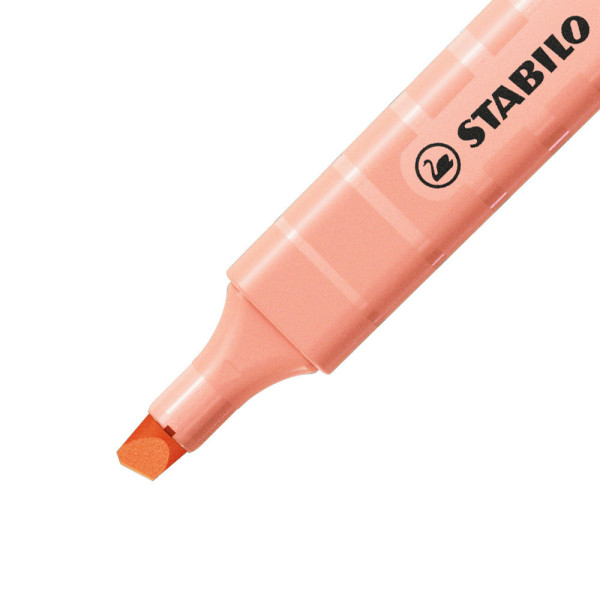 Surligneur orange pastel - STABILO Swing cool - teint de pêche