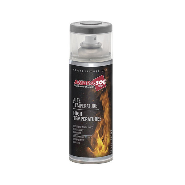 photo-Bombe de peinture - Haute température - Résistance jusqu'à 700C - Transparent - 400ml