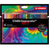 photo-Etui carton de 36 crayons de couleur aquarellables STABILOaquacolor ARTY