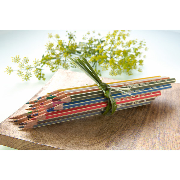 Etui carton de 12 crayons de couleur STABILO GREENcolors ARTY