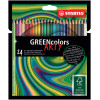 photo-Pochette de 24 crayons de couleur GREENcolors STABILO ARTY