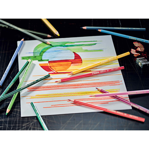 Pochette de 24 crayons de couleur GREENcolors STABILO ARTY