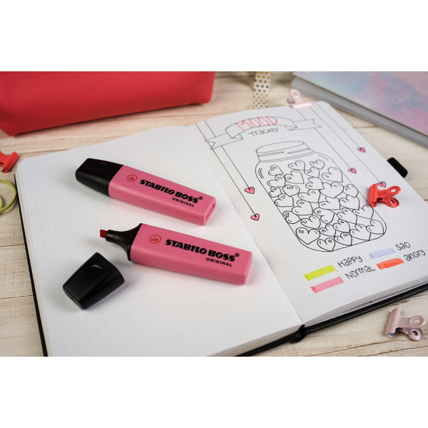 Surligneur - STABILO BOSS ORIGINAL - Pastel - Pétale de rose