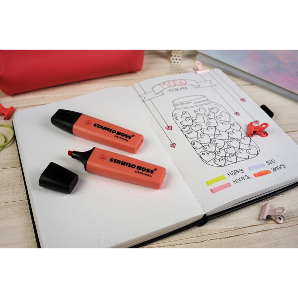 Surligneur - STABILO BOSS ORIGINAL - Pastel - Douceur de corail