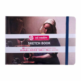Carnet de croquis La Laitière de Vermeer – Format A5 – 80 pages
