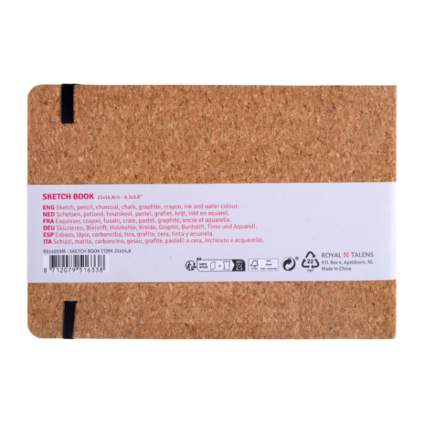 Carnet - Croquis - Dessin - Notes - 21x14,8cm - 80pages - Couverture en liège