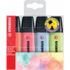 photo-Pochette de 4 surligneurs STABILO BOSS ORIGINAL Pastel - assortiment pastel