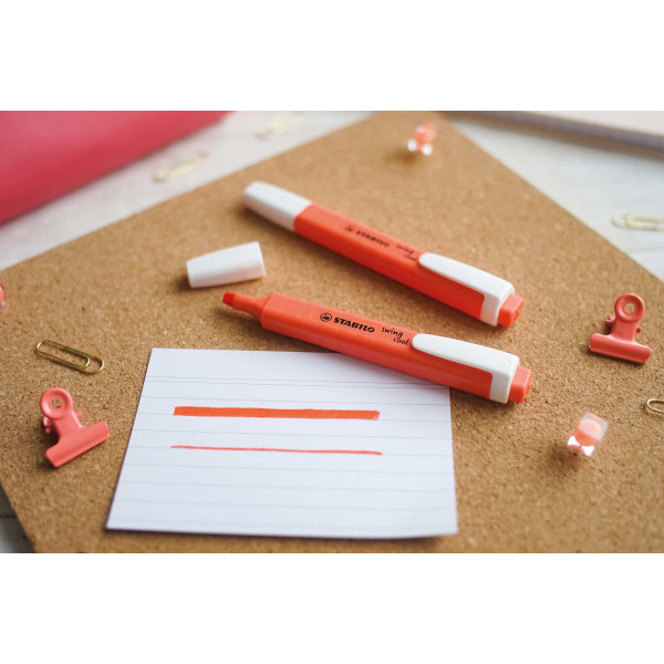 Surligneur STABILO swing cool Pastel - douceur de corail