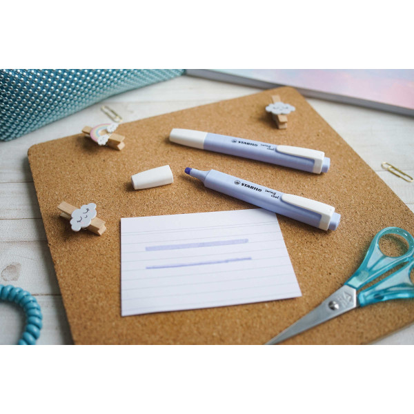 Surligneur STABILO swing cool Pastel - nuage de bleu