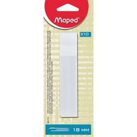 Lames de rechange pour cutter - 18mm - Maped - Etui de 10 lames