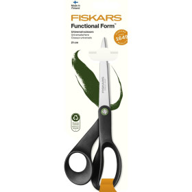Ciseaux - Fiskars - Polyvalent - Pour droitier - 21 cm - Noir