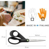 Ciseaux - Fiskars - Polyvalent - Pour droitier - 21 cm - Noir