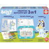 Jeu créatif - Bluey - Coloriage, collage - 6 modèles + gommettes + crayons - Dès 3 ans
