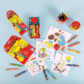 Crayons de couleur Giotto Be-bè – 12 couleurs – Dès 2 ans