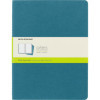 3 carnets - 19x25cm - Turquoise - 120 pages blanches - Couverture souple - Moleskine