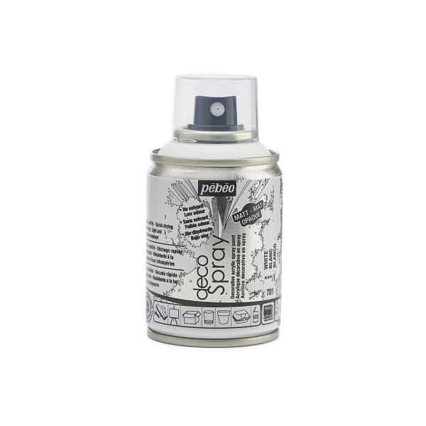 Bombe de peinture - Blanc - 701 - Pébéo - DecoSpray - 100ml - Tous supports