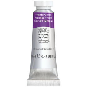 Peinture aquarelle - Pourpre tyrien - 419 - Extra-fine - Winsor et Newton - 14ml