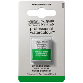 Aquarelle Professionnelle Extra-Fine - 1/2 Godet - Vert cinabre - 420 - Winsor Et Newton
