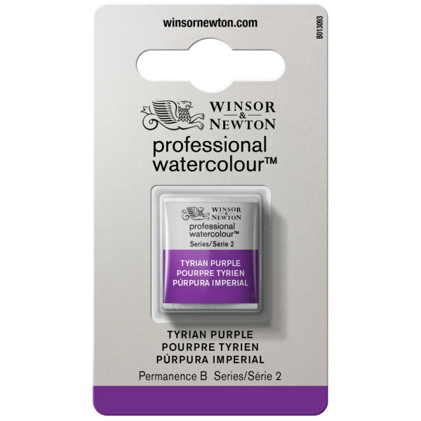 Aquarelle Professionnelle Extra-Fine - 1/2 Godet - Pourpre Tyrien - 419 - Winsor Et Newton