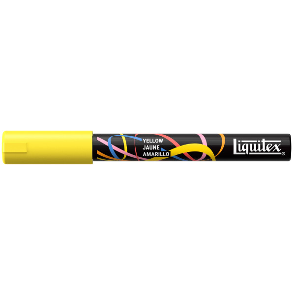 Marqueur - Peinture acrylique - Jaune - Pointe ronde 2mm - Toutes surfaces - Liquitex