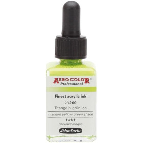 Encre acrylique - Extra-fine - Jaune de Titane - 28 200 - Aéro Color Pro - Schmincke
