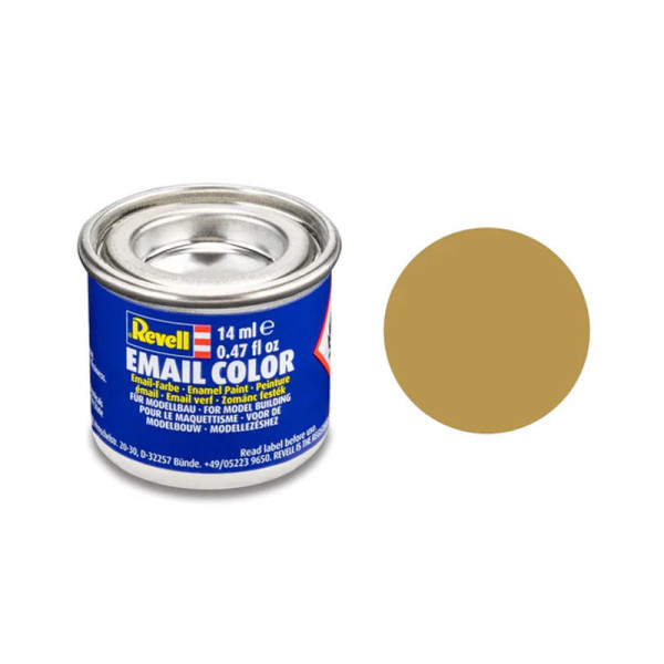 Peinture émail - Jaune sable mat - RAL 1024 - Maquette - Modélisme - Revell - Pot 14ml