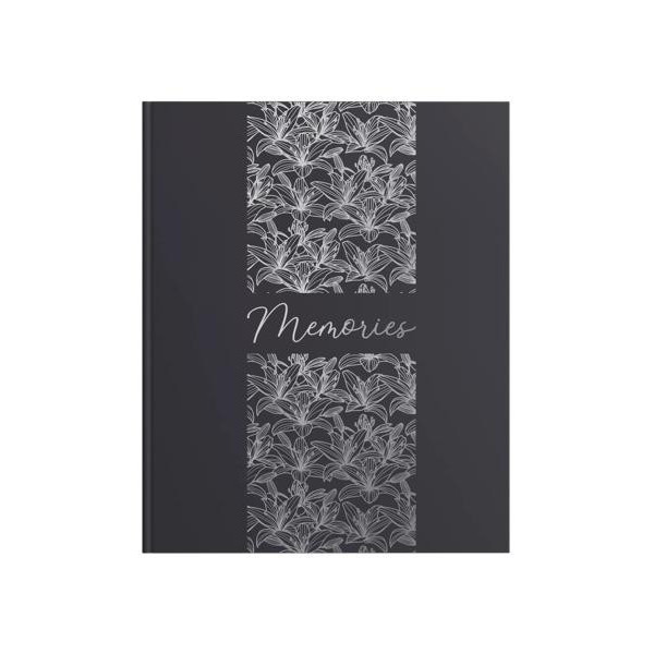 Livre d'or - 27x22cm - Grand format - Couverture rigide noir - 100 pages blanches - Exacompta