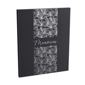 Livre d'or - 27x22cm - Grand format - Couverture rigide noir - 100 pages blanches - Exacompta