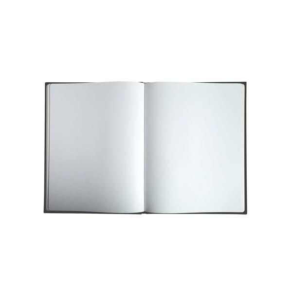 Livre d'or - 27x22cm - Grand format - Couverture rigide noir - 100 pages blanches - Exacompta