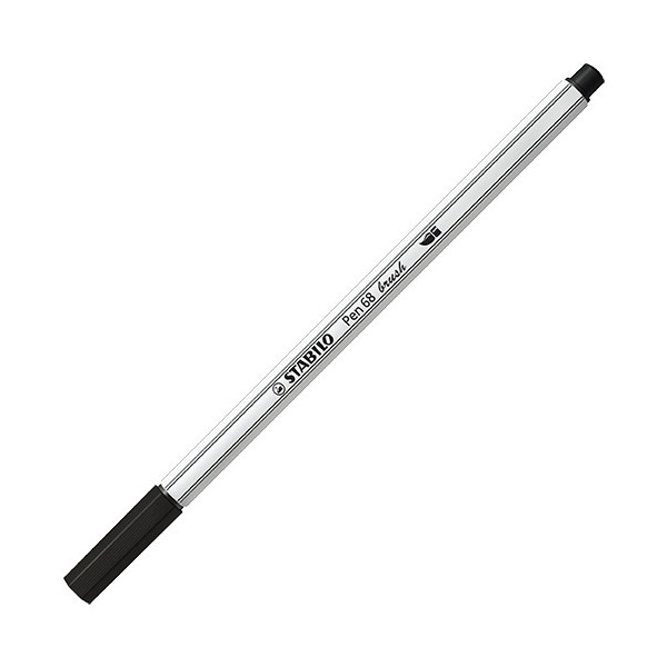 Etui carton de 12 feutres pinceau STABILO Pen 68 brush ARTY - pointe pinceau