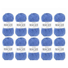 10 pelotes de laine - Azur - 100% acrylique - Bergère de France - Barisienne
