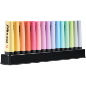Set de bureau de 15 surligneurs STABILO BOSS ORIGINAL Pastel