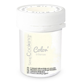 Colorant alimentaire en poudre blanc - Glaçages et teintes pastel - ScrapCooking - 5 g