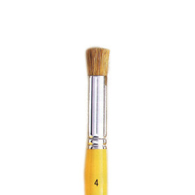 Brosse à pochoir Raphaël série 343 n°4 – Touffe ronde plate 11 mm